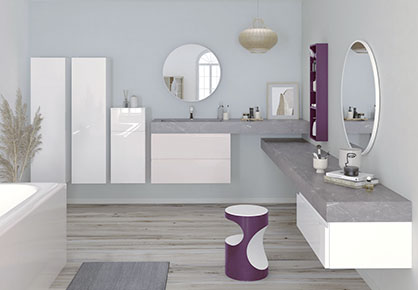 meuble de salle de bain Infinie moderne - Sanijura