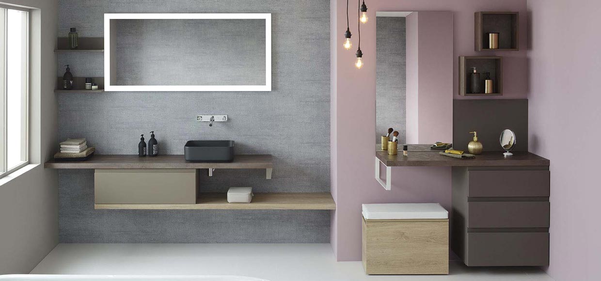 Salle de bain halo noir inspiration spa urbaine