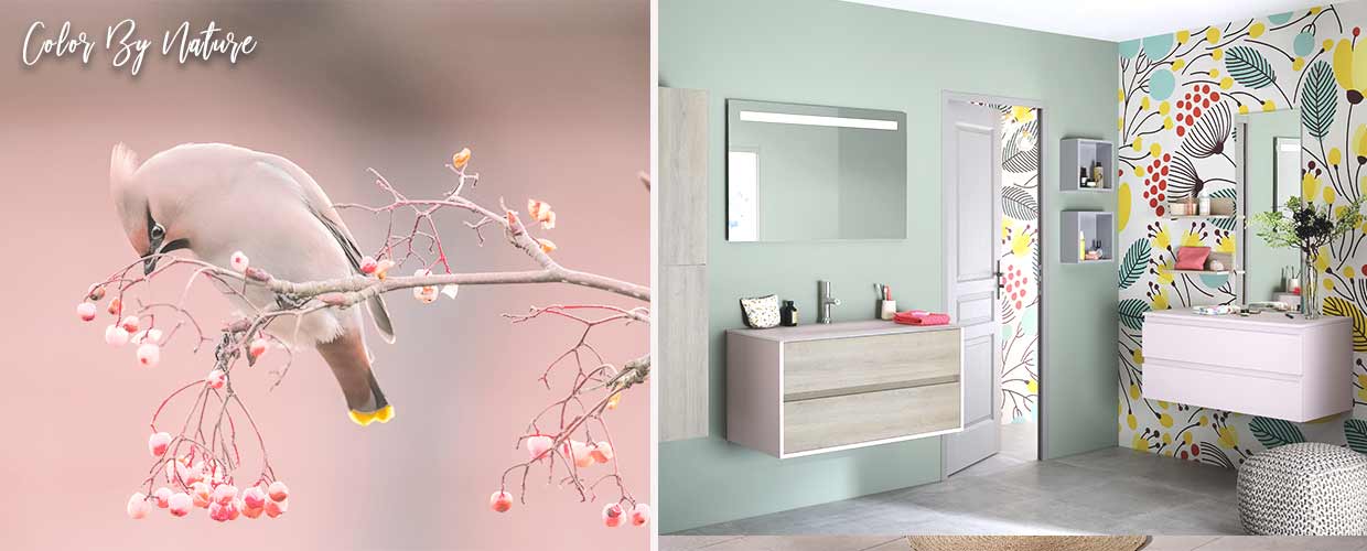 meuble de salle de bain Frame rose - Sanijura